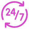 24/7 고객 지원